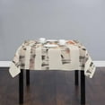 thumbnail image 2 of Autumn Forest Tree Square/Round Tablecloths 54x54,Orange Thanksgiving Fall Maple Leaves Table Cloth Table Cover Indoor/Outdoor Tabletop Decor for Wedding Holiday Party Dinner Baby Shower, 2 of 7