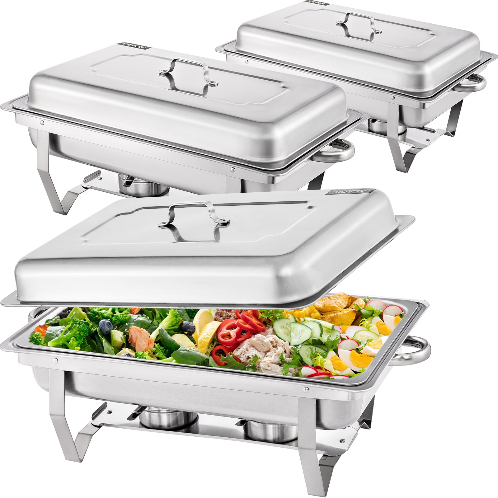 32 x 26 x 6.5cm disposable catering oven tray Party & Paper Solutions 3 x SQUARE ALUMINIUM FOIL ROASTING DISH 
