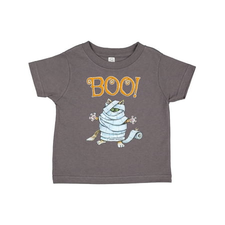 

Inktastic Boo with Mummy Cat Gift Toddler Boy or Toddler Girl T-Shirt