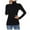 Black, variant on Women Summer Tops Women Lightweight Knit Vest Stretchy Turtleneck Tops Women's Athletic Shirts Back V Neck Shirt S Shirt Long Sleeve under Scrub plus Long Sleeve Base Layer Top Tunic Black S