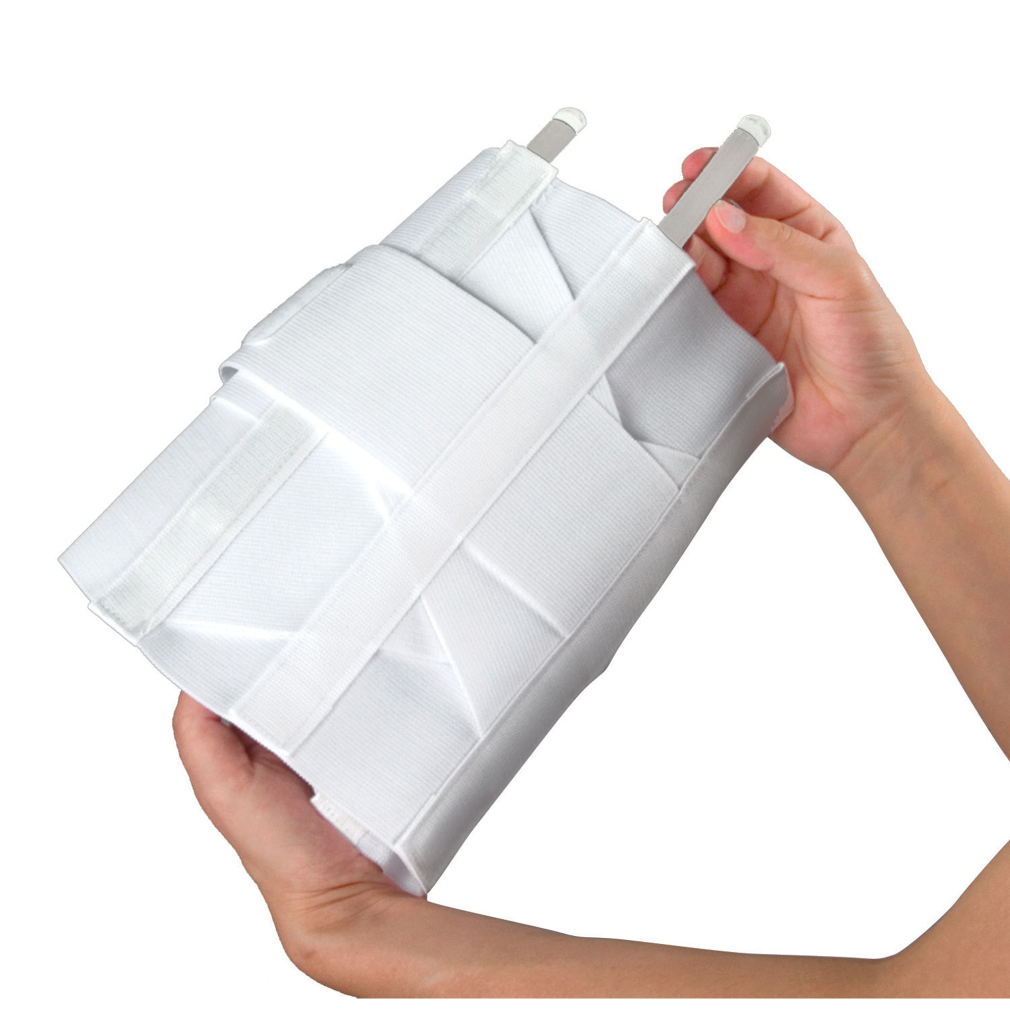 MABIS Lumbar Support Brace, Unisex Lower Back Support Brace, Adjustable Lumbar Support, White