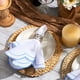 thumbnail image 3 of 6 Set Cloth Napkins Scalloped Embroidery Cloth Napkins Washable Polyester Table Dinner for Hotel Restaurant Weddings Events Parties (blue), 3 of 5