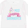 thumbnail image 4 of Inktastic Most Magical Goddaughter Cute Unicorn Girls Long Sleeve Toddler T-Shirt, 4 of 5