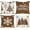 Brown, variant on Christmas Throw Pillow Covers 18x18 Set of 4, Merry Christmas Winter Xmas Snowflake Decorative Holiday Cushion Pillow Cases 18 x 18 for Outdoor Indoor Farmhouse Home Room Couch Decor (Brown)