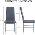 Dining Chair Modern High Back Kitchen & Dining Room Chairs Set