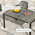 thumbnail image 4 of Outdoor Dining Table for 6 Guests | Ideal for Alfresco Parties | Aluminum Frame with Powder Coated Finish | Quick - Dry Surface for Mess - Free Use, 4 of 5