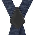 thumbnail image 3 of Buyless Fashion Textured Suspenders for Men - 48" Adjustable Straps 1 1/4" - X Back with Metal Clips, 3 of 7