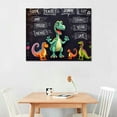 thumbnail image 2 of Nawypu Dinosaur Wall Art for Kids Bedroom God Say You are Unique Pictures Wall Decor Motivational Canvas Painting Dinosaur Artwork Bedroom Decor Gift Idea for Boys Girls Nursery Framed 20x16in, 2 of 4