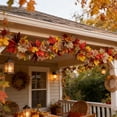 thumbnail image 4 of 5.7FT Fall Leaf Garland, Artificial Autumn Maple Leaves Garland for Mantle, Thanksgiving Fall Decorations for Home, Fireplace, Doorway, Party Decor, 4 of 5