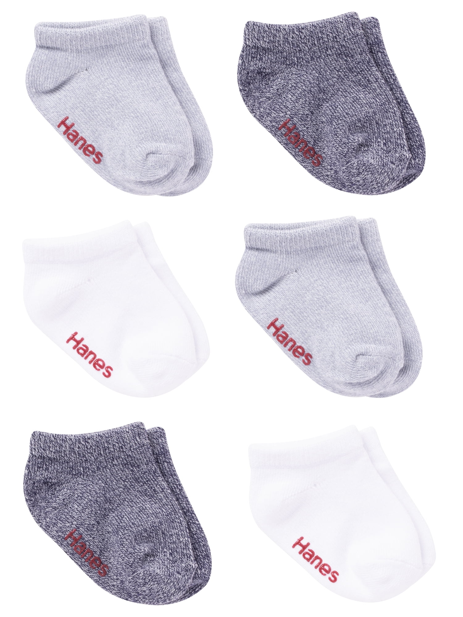 Hanes Toddler Boy Low Cut Socks, 6 Pack, Sizes 12M5T
