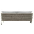thumbnail image 3 of Safari Aluminum and Rope Outdoor Sofa in Brown with Gray Cushions, 3 of 5