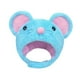 thumbnail image 2 of Gorro de ratón azul de peluche transpirable, bonito gorro de dibujos animados para carnaval y cosplay, 2 of 7