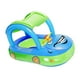 thumbnail image 3 of Juguete flotante para piscina,Flotador de piscina para bebés con dosel,suministros portátiles,Barco de baño con forma de coche,dibujos animados,cómodo verano,Flotador de piscina con Verde, 3 of 9