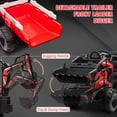 thumbnail image 3 of EastVita 24V Ride on Toys Tractor, Kids Ride on Car Toy Excavator Bulldozer, 24V Farm Tractor w/Trailer, Shovel Bucket, Digger, Remote Control, EVA Tires, LED Lights, Music, USB, 3 of 6