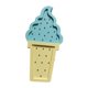 thumbnail image 5 of Lámpara de helado, bonito letrero de madera para habitación infantil o de negocios. Azul amarillo, 5 of 9