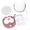 White, variant on Contact Lens Travel Kit with Cleaner Washer, Portable Contact Box with Mirror Tweezers Remover Tool Solution Bottle for Daily Outdoor
