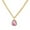 Pink, variant on Jewelry VerPetridure Retro Micro-set Zircon Water Drop Pendant Necklace Light Luxury Rhinestone Collarbone Chain Necklace Women