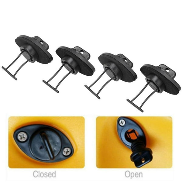 2 Pairs Universal Canoe Kayak Boat Thread Drain Plugs Sealing Kit