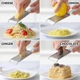 thumbnail image 5 of Zulay Kitchen Professional Cheese Grater Stainless Steel - Durable Rust-Proof Metal Lemon Zester Grater With Handle (White), 5 of 7