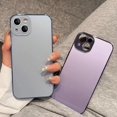 thumbnail image 4 of Original AG Silicone Matter Plating Bumper Phone Case For iPhone 15 14 13 12 Pro Max 11 ProMax + Plus Lens Protect Back Cover, 4 of 5