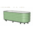 thumbnail image 4 of Bingirl Bac de Jardin Auto-Arrosant avec Base à Roulettes et Roues Verrouillables, Construction en Métal pour Patio, Terrasse et Serre, 4 of 5