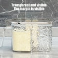 thumbnail image 5 of Inerposs Glacier Pattern Spice Organizer, Seasoning Jar Storage Box, Airtight Spice Shaker, Kitchen Condiment Holder, Clear Plastic Spice Container for Home Cooking, 5 of 6