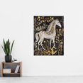 thumbnail image 4 of Artery8 Patterned Horse Woodland Forest Rustic Folk Art Living Room Extra Large XL Wall Art Poster Print, 4 of 5