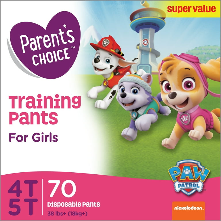 Parent's Choice Paw Patrol Training Pants for Girls, 4T/5T, 70