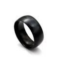 thumbnail image 7 of 6mm/8mm Black Plating Bands Men's Women Titanium Steel Engagement Ring Size 5-13, 7 of 7
