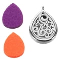 thumbnail image 1 of 1Set Water Drop Shaped Essential Oil Diffuser Necklace Pendant Stainless Steel Locket Pendant For Women Aromatherapy Jewelry With Refillable Pads, 1 of 8