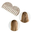 thumbnail image 5 of Unique Bargains 1 Pc M-shaped Marble Wide Tooth Comb Coffee Color Acetate Sheet, 5 of 5