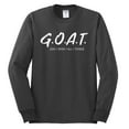 thumbnail image 2 of Wild Bobby, Goat God Over All Things Inspirational/Christian Men Long Sleeve Shirt, Charcoal, XX-Large, 2 of 6
