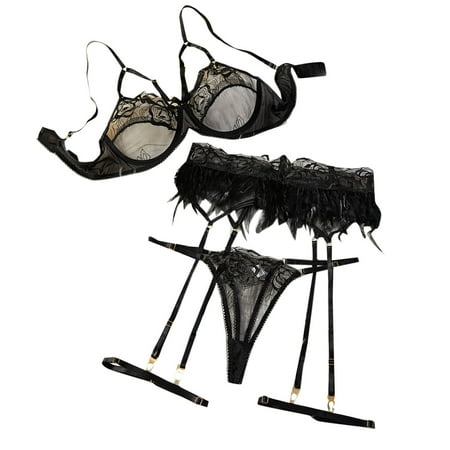 PuPy Christmas Deals Lingerie Gifts Sexy Lingerie for Women Naughty Lingerie Stockings Thigh Highs Lace Lingerie Bodysuit Pushup Clearance Clearance Deals
