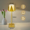 thumbnail image 6 of Cordless Table Lamp, 5000mAh USB Rechargeable Desk Lamps, RGB 5 Modes & Stepless Dimming,Gift Battery Powered Modern Lamp for Bedroom/ Dining/ Coffee /Outdoor,2 Sets,Gold, 6 of 8