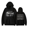 thumbnail image 1 of GUE Double Sided Pattern Hoodies For Unisex Vintage Pullovers,M,Black, 1 of 2