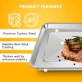 thumbnail image 7 of 2 Pieces Set Air Fryer Toaster Oven Tray for Cuisinart TOA-70 TOA-65 TOA-60 12.48" × 10.94" Food Grade Stainless Steel Air Fryer Replacement Parts Grill Pan Plate Baking Rack Accessories, 7 of 7