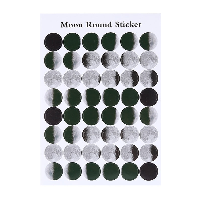 Mini Paper Moon Stickers DIY Ablum Diary Scrapbooking Stationary Label Art Decal 