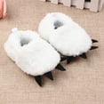 thumbnail image 2 of Toddler Girl Shoes Size 14(13Cm) Boys Plush Paw Prewalker Warm Kids Sneakers White, 2 of 6