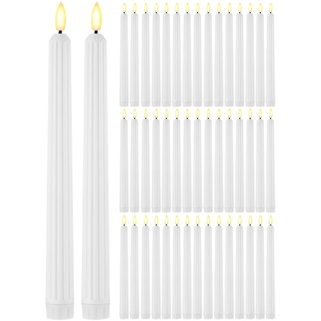 Velas LED sin llama Funtery Roman Column, 28 cm, 48 unidades