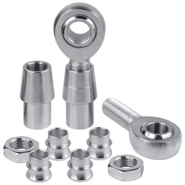 Heim Joints 2set Self-Lubricating Heim Joint Rod End Kit Right and Left Thread Suspension Steering Joints Steering,2 x Steering joint set