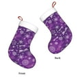thumbnail image 3 of Haiem Purple Snowflakes Pattern Christmas Stockings, Personalized 18 Inches Knit Christmas Stockings Xmas Hanging Stockings for Family Christmas Decorations, 3 of 7