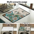 thumbnail image 7 of ZIATUBLES Washing Machine Top Dust Cover Pad Anti-Scratch Washer Dryer Top Protector Mat Water Resistant Laundry Room Kitchen Home Decor Accessories, 24 x 19.7 Inch, Hummingbird Boho Mandala Flower, 7 of 7