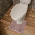 thumbnail image 5 of Toilet Rugs U Shaped 20" × 20" Non Slip & Super Absorbent Extra Thick Soft, Washable Bath Mats for Bathroom Floor, Microfiber Plush Shaggy Contour Bath Rugs for Toilet,Dry Quick, 5 of 5