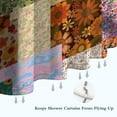 thumbnail image 6 of Pioneer Flower Floral Print Pattern Shower Curtain 36"x72" ,Bathroom Decorative Shower Curtains Set with 12 Hooks,Modern Waterproof Washable Shower Curtain, 6 of 6