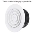 thumbnail image 4 of Unique Bargains 5 Inch Adjustable Rotatable Screen Grille Cover Louver Round Air Vent 2 Pack, 4 of 5