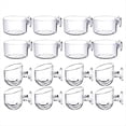 thumbnail image 1 of Kit de 16 Macetas Acrílicas Transparentes para Plantas Acuáticas con Ventosa, para Decoración de Acuarios, 2 Formas, 1 of 6