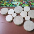 thumbnail image 5 of Durable Plastic Wood Blocks for DIY Crafts Use Beige Color Smooth Surface 15 Pieces 5x1.2cm, 5 of 5