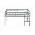 thumbnail image 4 of Space Saving & Low Height Design Rubber Wood Loft Bed,Grey, 4 of 11
