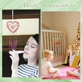thumbnail image 6 of 12 Styles Heart Wind Chime Kit Wooden Chimes Make Your Own Chime Craft Valentine Themed Hanging Ornament Wood Arts and Craft for Christmas Tree Home Party Birthday Colorful, 6 of 6