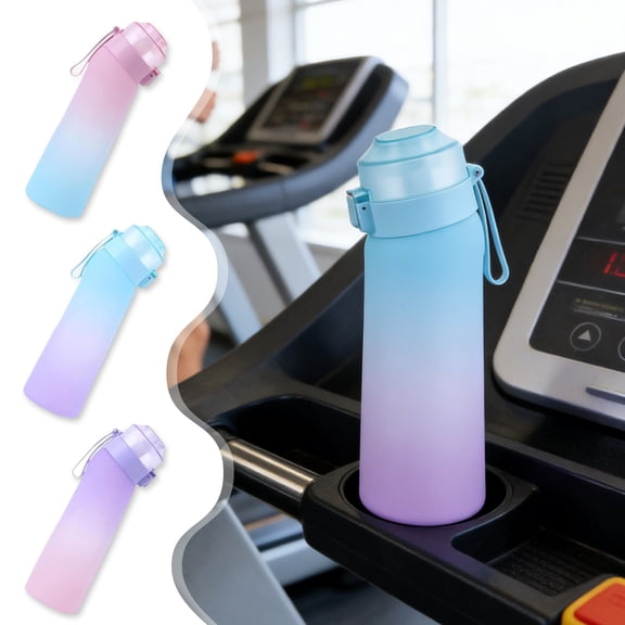 KOYPTL 20 OZ Water Bottle with Silicone Straw BPA Free Leak Proof for The Office Gym and Outdoor Activities Frosted Purple